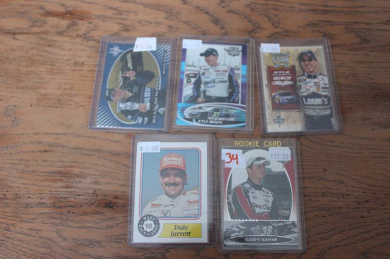 lot 34 image: NASCAR Rookie Cards...