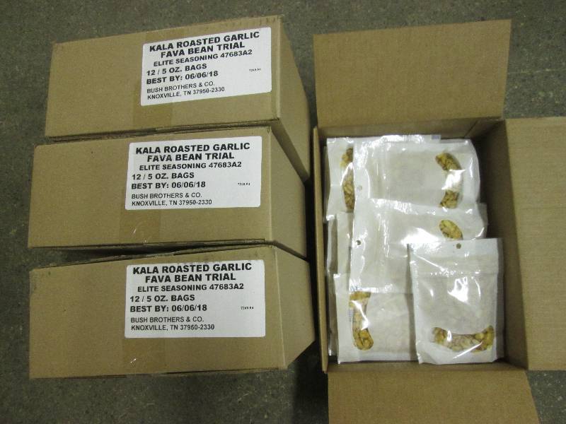 lot 204 image: 4 Cases of 12 bags of Garlic Roaste...