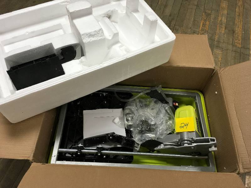 Ryobi 7in. Overhead Wet Tile Saw  in like new condition