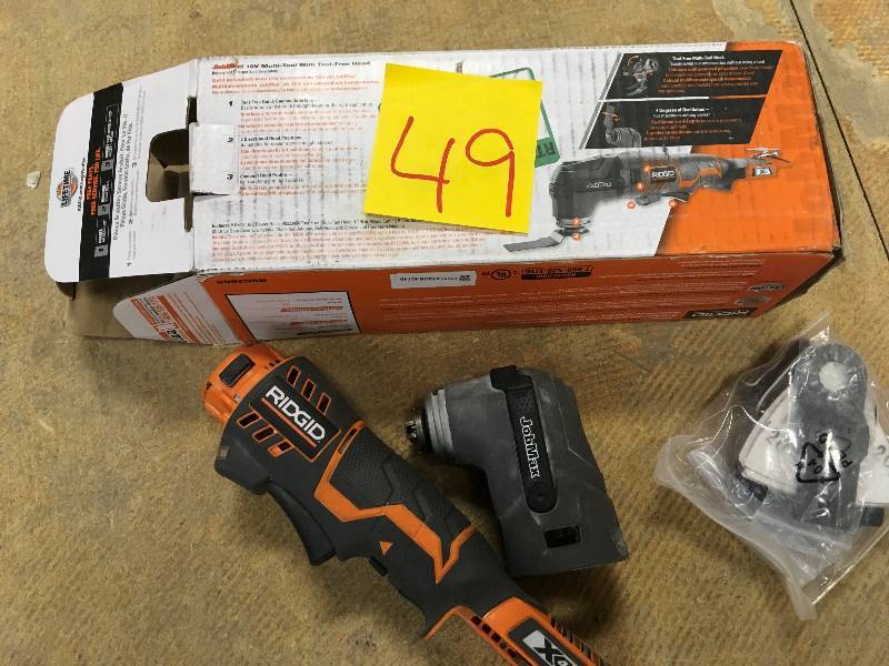 Ridgid  18-Volt Cordless Jobmax Console with Tool Free Multi-Tool Head (Tool Only)  in like new condition