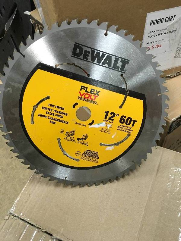 DeWalt Flex Volt 12 60 Teeth Fine Finish Blade