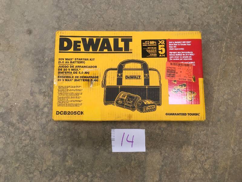 DEWALT  20-Volt MAX XR Lithium-Ion Starter Kit with Premium Battery Pack 5.0Ah, Charger and Kit Bag