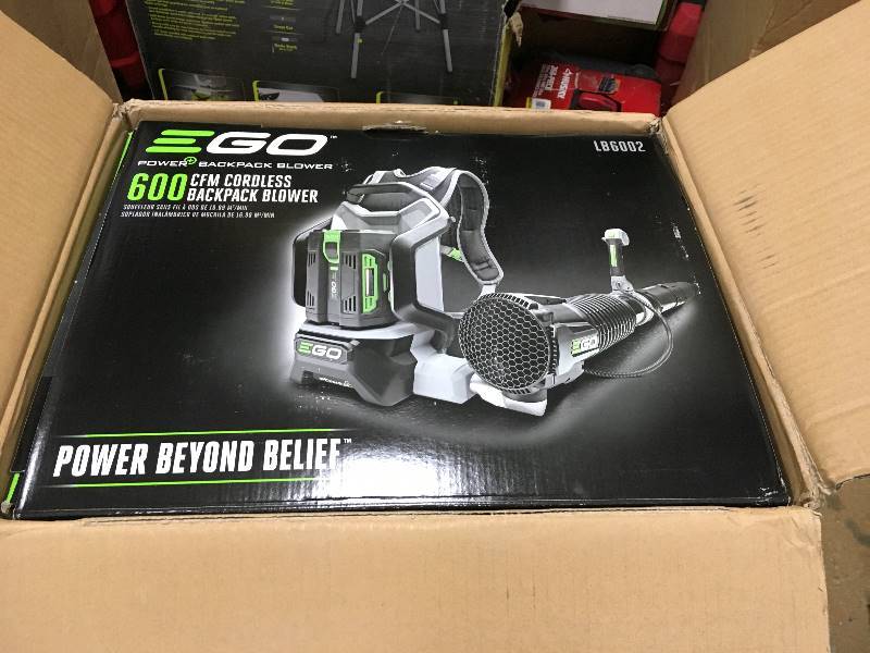 EGO 145 MPH 600 CFM 56-Volt Lithium-ion Cordless Backpack Blower with 5.0Ah Battery and Charger Included in good condition