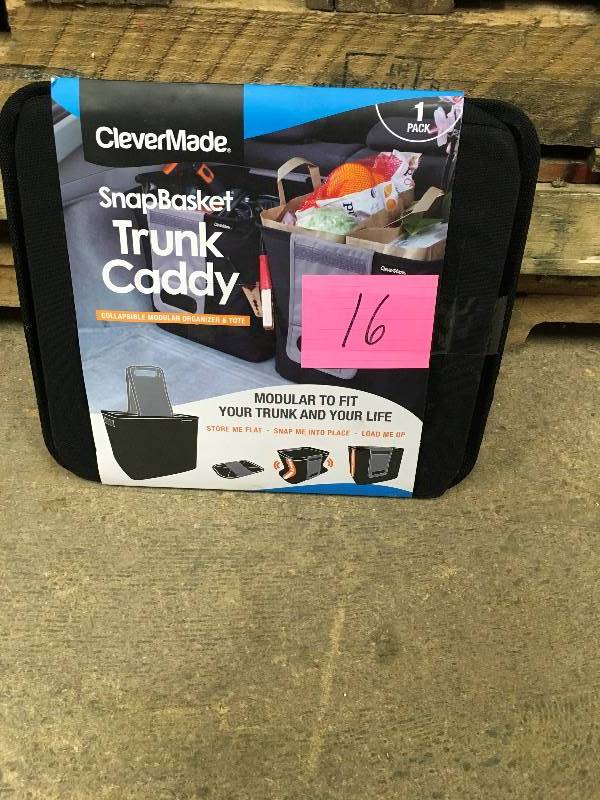 CleverMade SnapBasket Trunk Caddy Open  box never used