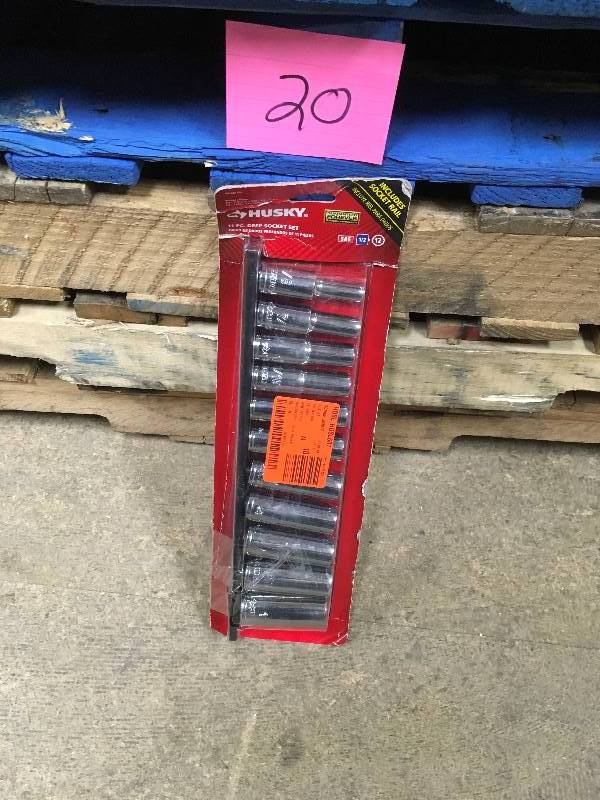 Husky 11 Piece Deep Socket Set
