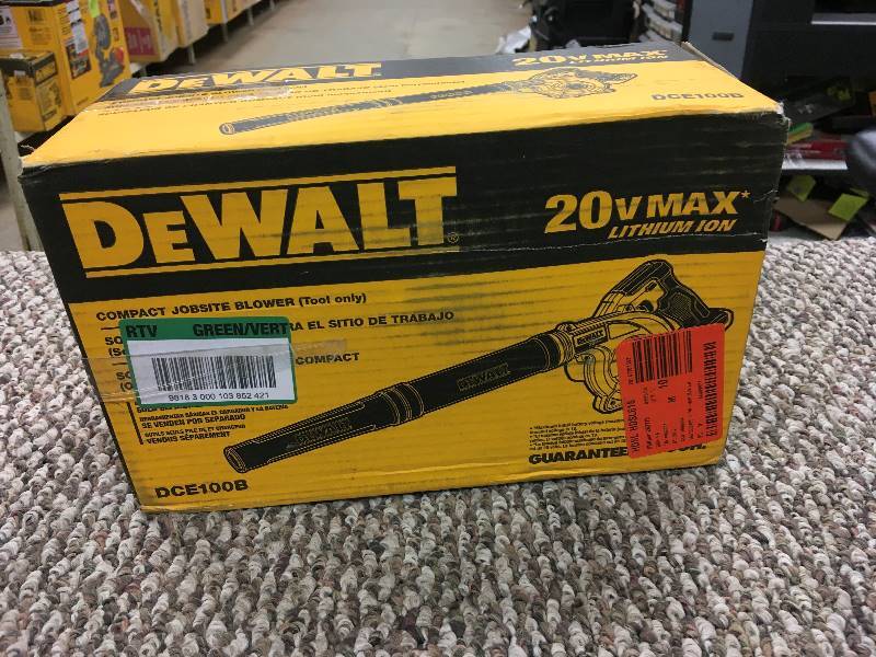 DeWalt 20 Volt MAX Lithium-Ion Compact Jobsite Blower - TOOL ONLY Open  box never used
