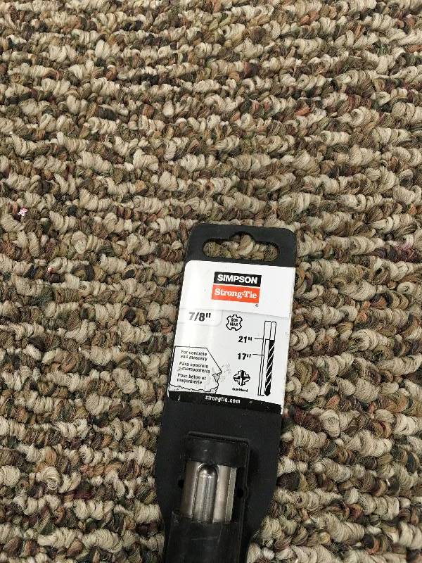 Simpson Strong-Tie 78 in. x 21 in. Steel SDS-MAX Quad Head Shank Drill Bit