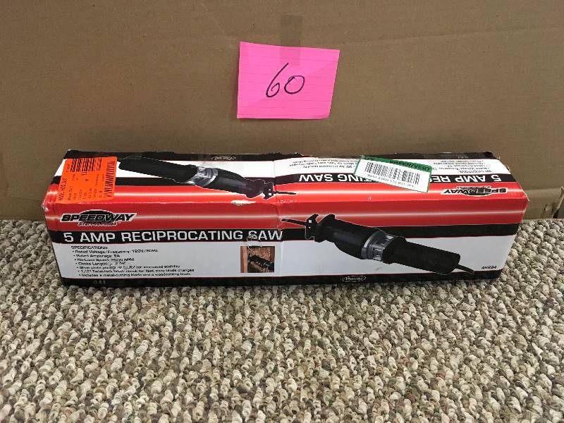 Speedway 5 Amp Reciprocating Saw Open  box never used