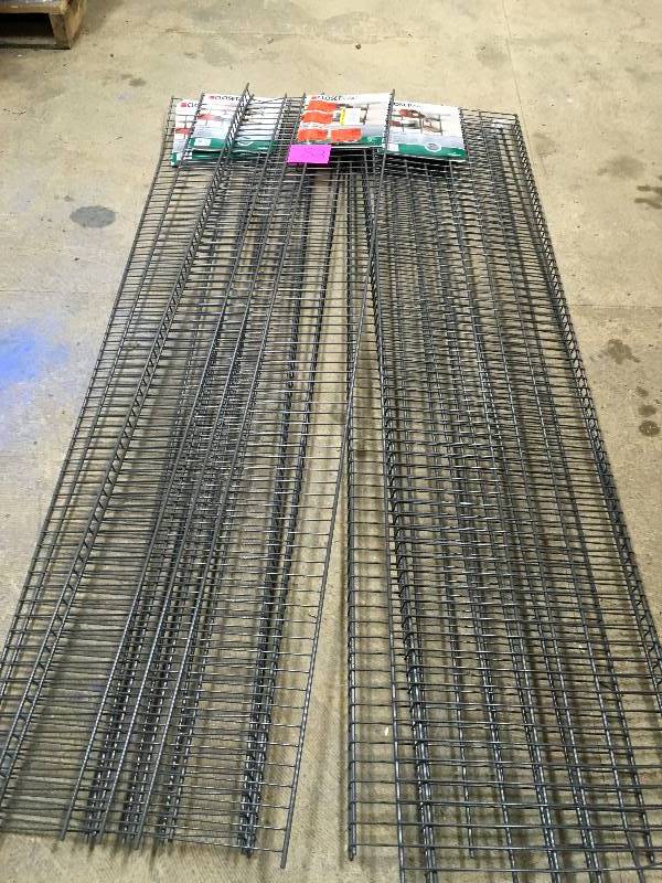 ClosetMaid Maximum Load 72 in. W x 16 in D Silver Ventilated Wire Shelf - Lot of 5 Open  box never used