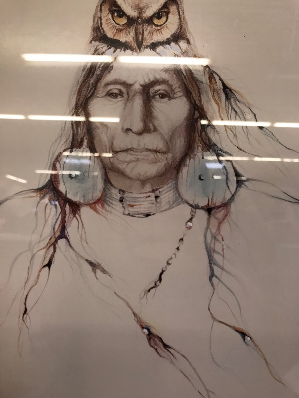 lot 168 image: MEDICINE MAN NATIVE AMERICAN PRINT