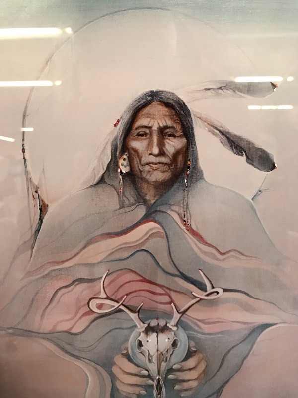 lot 173 image: DEER SPIRIT NATIVE AMERICAN PRINT