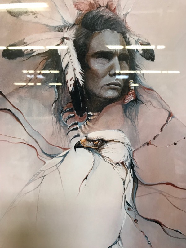 lot 175 image: EAGLE SPIRIT NATIVE AMERICAN PRINT