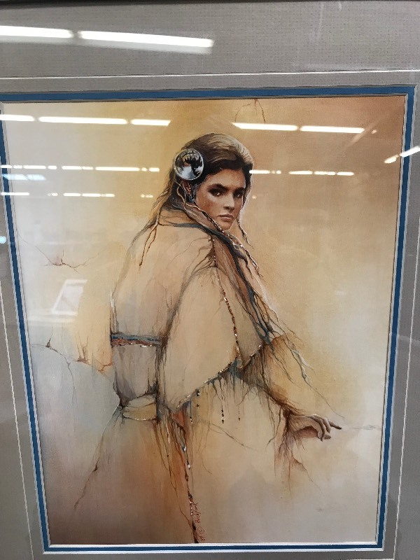 lot 176 image: WOMAN OF THE CHIPPEWA NATIVE AMERICAN PRINT