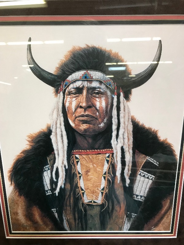 lot 179 image: STONE CALF NATIVE AMERICAN PRINT