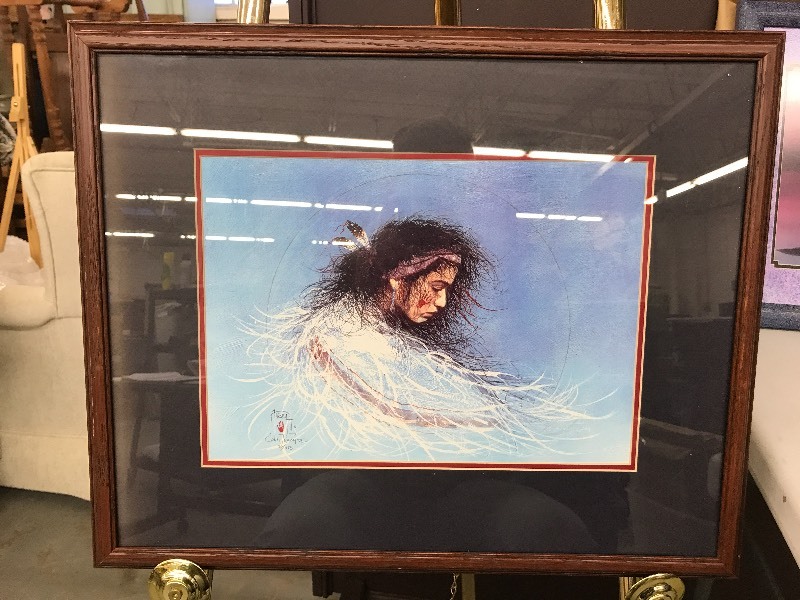 lot 180 image: JOHN TRACY NATIVE AMERICAN PRINT