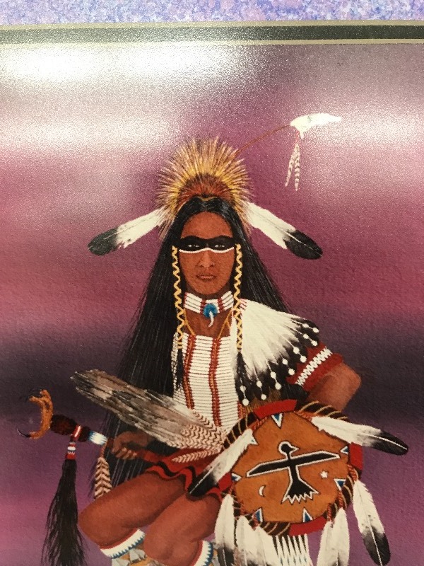 lot 181 image: EAGLE DANCER NATIVE AMERICAN PRINT