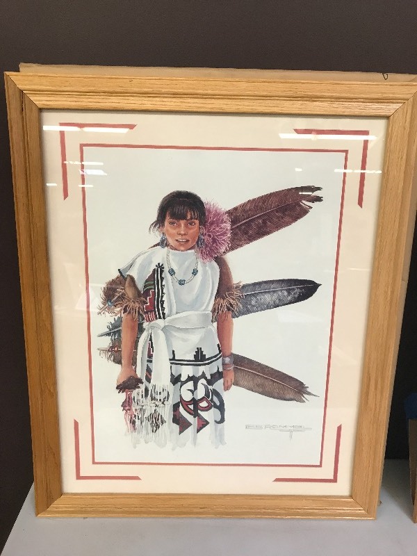 lot 194 image: INDIAN GIRL NATIVE AMERICAN PRINTS