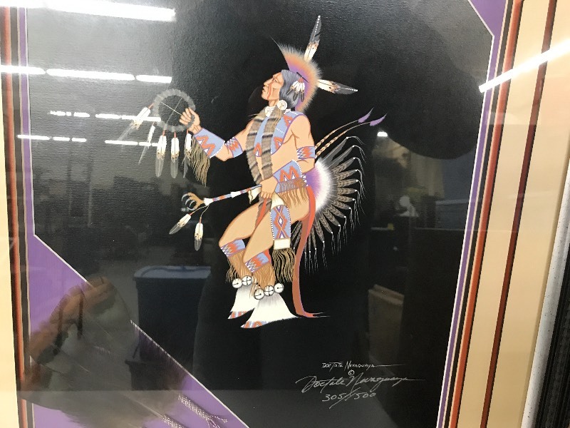 lot 199 image: THE DANCE NATIVE AMERICAN PRINT