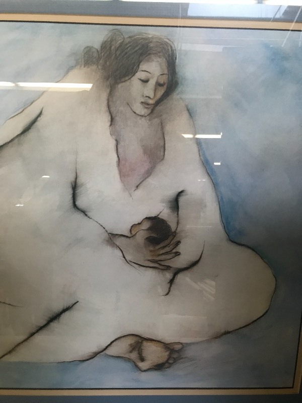 lot 212 image: MOTHER AND CHILD NATIVE AMERICAN PRINT
