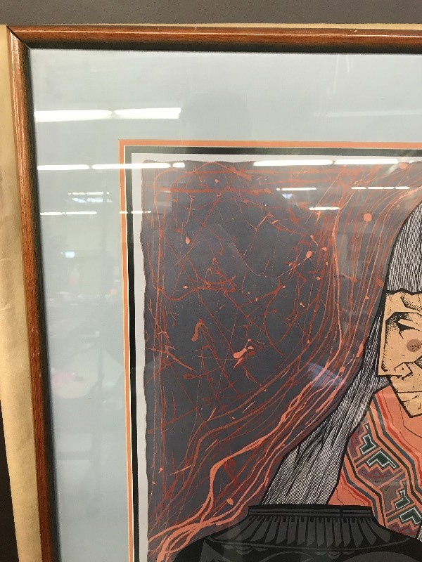 lot 225 image: POT MAKER NATIVE AMERICAN PRINT