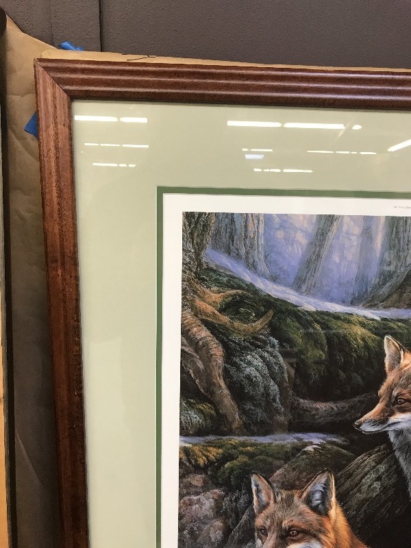 lot 226 image: AT THE DEN OUTDOORS WILDLIFE PRINT