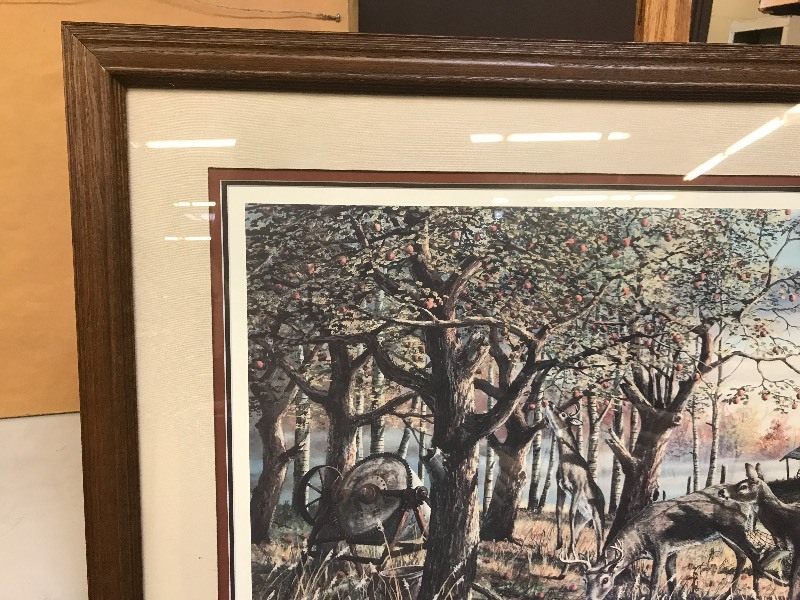 lot 227 image: EASY PICKINGS DEER WILDLIFE ARTISTS PROOF PRINT