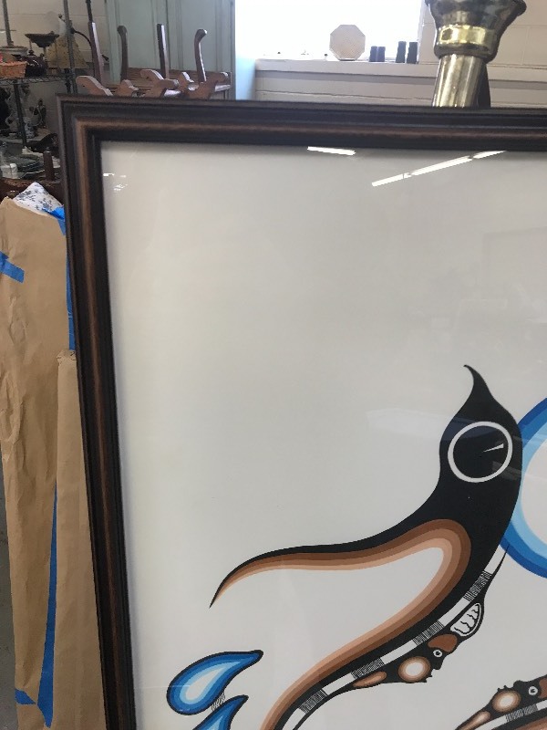 lot 237 image: SPIRIT TALKING NATIVE AMERICAN PAINTING (PRINT)