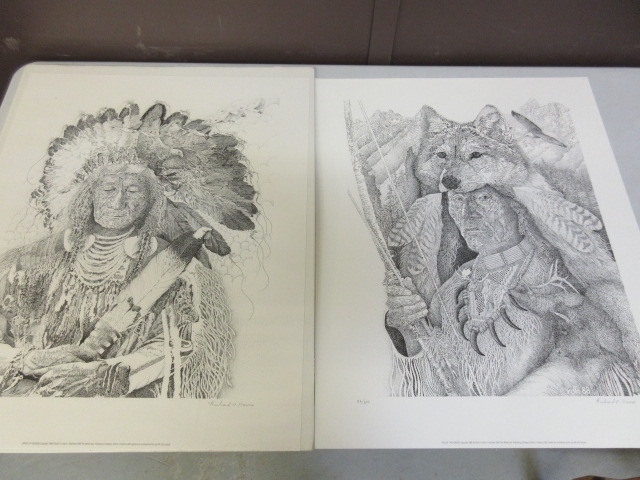 lot 259 image: RICHARD HARRIS NATIVE AMERICAN PRINTS