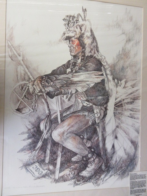 lot 265 image: SHIMMERING WATERS NATIE AMERICAN PRINT