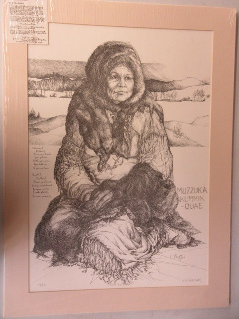lot 266 image: EARTH OUR MOTHER NATIVE AMERICAN PRINT
