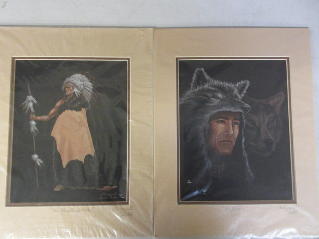 lot 268 image: MARGUERITE FILEDS NATIVE AMERICAN PRINTS