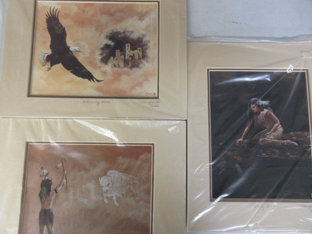 lot 269 image: MARGUERITE FIELDS NATIVE AMERICAN PRINTS
