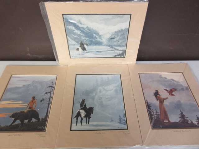 lot 270 image: MARGUERITE FIELDS NATIVE AMERICAN PRINTS