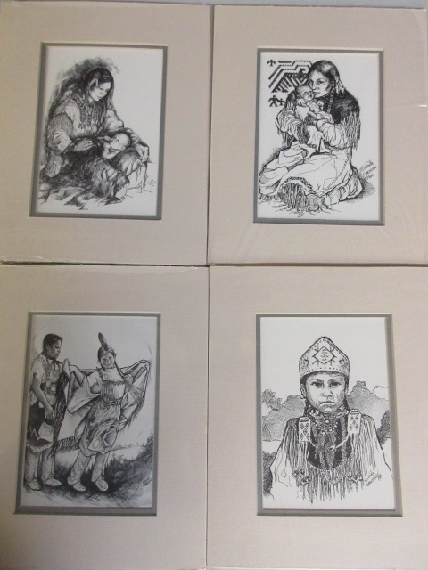 MICHELE GAUTIER NATIVE AMERICAN PRINTS LIFETIME COLLECTION OF