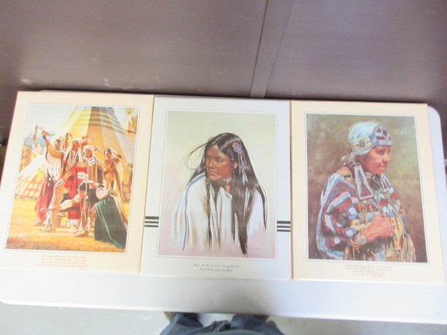lot 279 image: NATIVE AMERCAN INSPIRATIONAL POSTERS