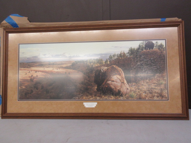 lot 241 image: GATE OF THE BUFFALO NATIVE AMERICAN PRINT