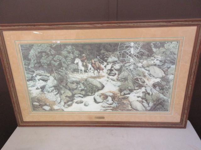 lot 242 image: FOREST HAS EYES NATIVE AMERICAN PRINT