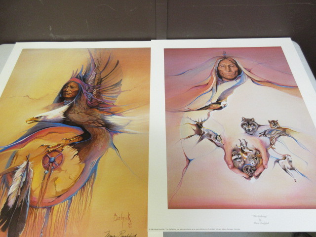 lot 284 image: MARIE BUCHFINK NATIVE AMERICAN PRINTS
