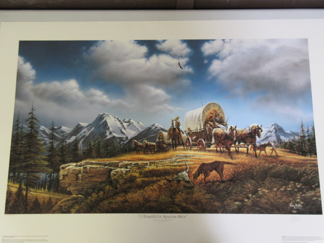 lot 291 image: TERRY REDLIN AMERICA THE BEAUTIFUL 8 PRINT, MATCHED NUMBER SERIES, PRINT #1
