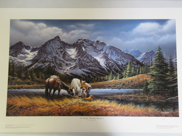 lot 293 image: TERRY REDLIN AMERICA THE BEAUTIFUL 8 PRINT, MATCHED NUMBER SERIES, PRINT # 3