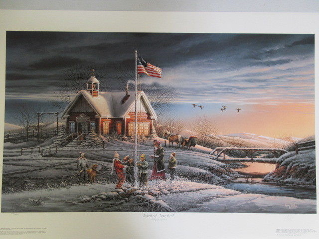 lot 295 image: TERRY REDLIN AMERICA THE BEAUTIFUL 8 PRINT SERIES, PRINT #5
