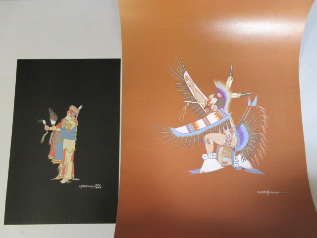 lot 308 image: DOC TATE NEVAQUAYA NATIVE AMERICAN PRINTS