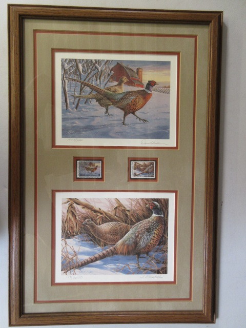 lot 311 image: 1989-1990 PHEASANT STAMPS WITH PRINTS