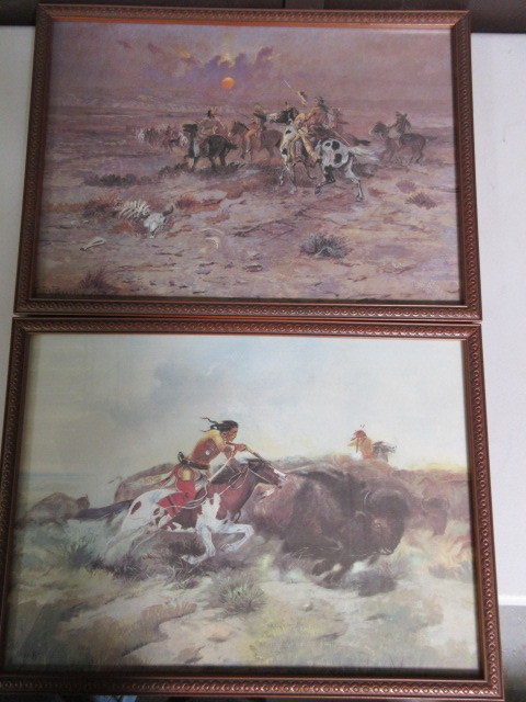 lot 334 image: PRINTS BY C.M. RUSSELL