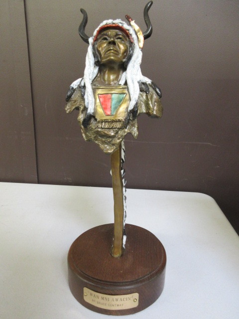lot 349 image: BRONZE STATUE BY BRUCE CONTWAY