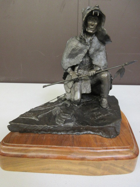 lot 363 image: THE LOOKOUT BRONZE STATUE BY CHEEVER