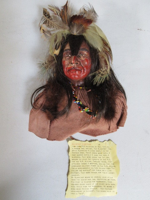 lot 381 image: BLACKFOOT CHIEFTAIN DEPICTION BY McELWAIN