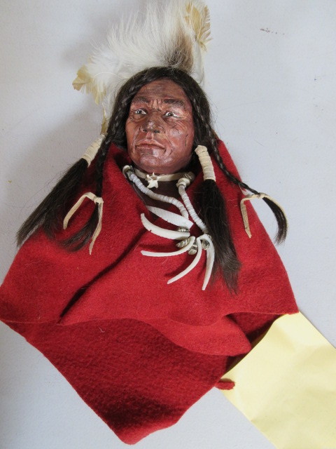 lot 386 image: SAUK WARRIOR DEPICTION BY CONNIE McELWAIN