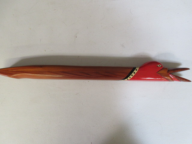 lot 397 image: WOODEN BIRD FLUTE