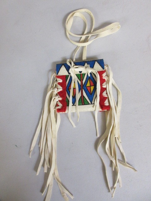 lot 424 image: DOESKIN LEATHER DANCE BAG